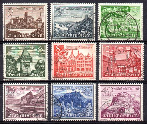 Alemania Imperio Nº Yvert 654/662 Valor Catalogo 28.0€ Nº Michel 730/738 (o)